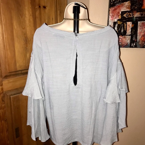 Wishlist Apparel chambray color flowy top - Picture 4 of 5